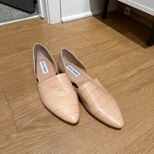 D'orsay flats nude croc